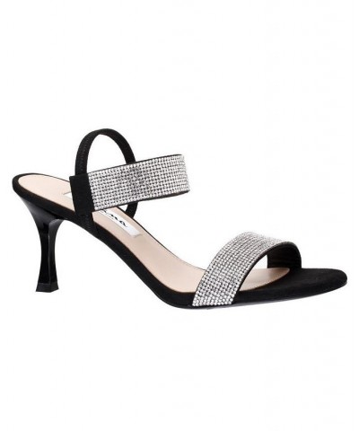 Women's Luz Slingback Evening Sandals Black $35.60 Shoes