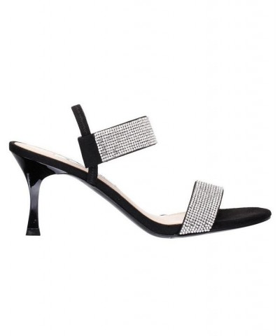 Women's Luz Slingback Evening Sandals Black $35.60 Shoes