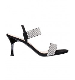 Women's Luz Slingback Evening Sandals Black $35.60 Shoes