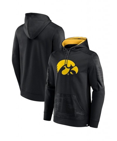 Men's Branded Black Iowa Hawkeyes On The Ball Pullover Hoodie $28.70 Sweatshirt