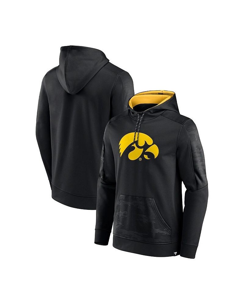 Men's Branded Black Iowa Hawkeyes On The Ball Pullover Hoodie $28.70 Sweatshirt