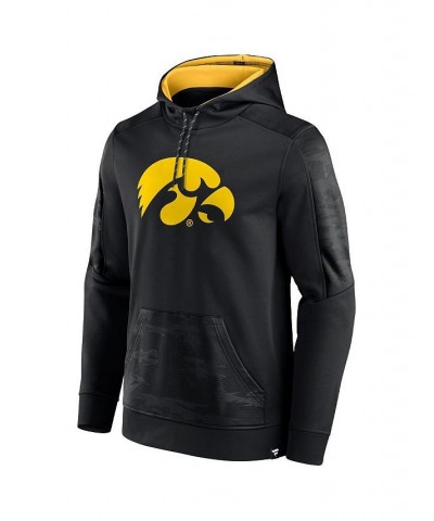 Men's Branded Black Iowa Hawkeyes On The Ball Pullover Hoodie $28.70 Sweatshirt