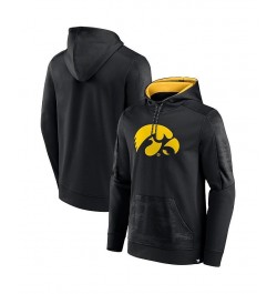 Men's Branded Black Iowa Hawkeyes On The Ball Pullover Hoodie $28.70 Sweatshirt