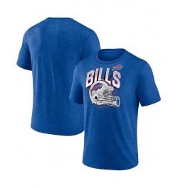 Men's Branded Heathered Royal Buffalo Bills End Around Tri-Blend T-shirt $18.72 T-Shirts