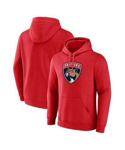 Men's Branded Red Florida Panthers Primary Team Logo Pullover Hoodie $27.30 Sweatshirt