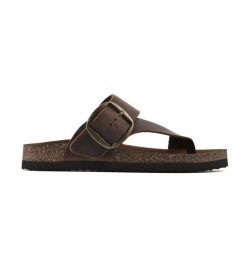 Harley Women's Footbed Sandals Brown $28.98 Shoes