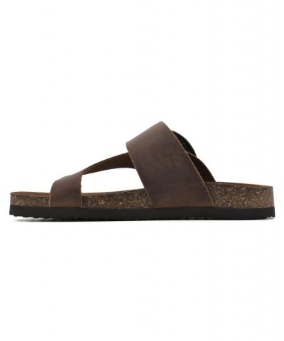 Harley Women's Footbed Sandals Brown $28.98 Shoes