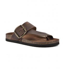 Harley Women's Footbed Sandals Brown $28.98 Shoes