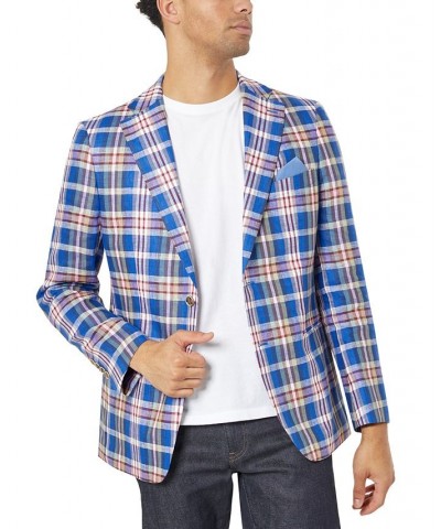 Slim Fit Patterned Linen Sportcoats PD06 $60.16 Blazers