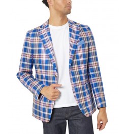 Slim Fit Patterned Linen Sportcoats PD06 $60.16 Blazers