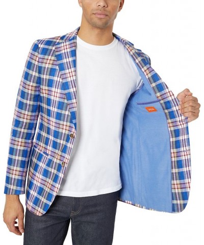 Slim Fit Patterned Linen Sportcoats PD06 $60.16 Blazers