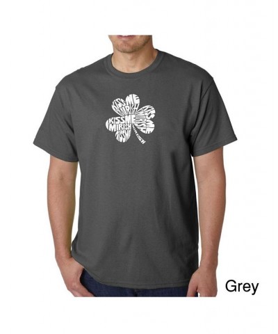 Men's Word Art T-Shirt - Kiss Me I'M Irish Gray $20.99 T-Shirts