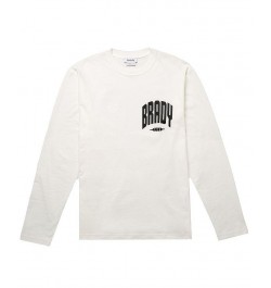 Men's White Varsity Long Sleeve T-shirt $22.95 T-Shirts