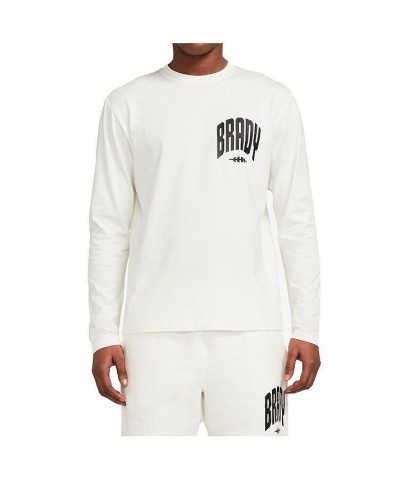 Men's White Varsity Long Sleeve T-shirt $22.95 T-Shirts