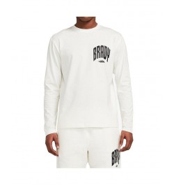 Men's White Varsity Long Sleeve T-shirt $22.95 T-Shirts