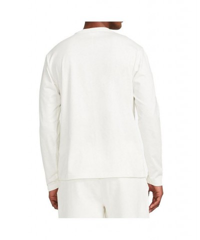 Men's White Varsity Long Sleeve T-shirt $22.95 T-Shirts