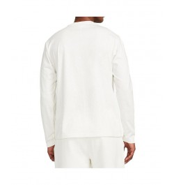 Men's White Varsity Long Sleeve T-shirt $22.95 T-Shirts