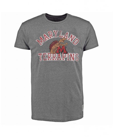 Men's Heathered Gray Maryland Terrapins Vintage-Like Tri-Blend T-shirt $25.64 T-Shirts