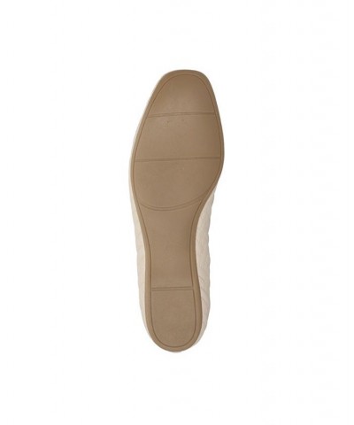 Women's Mazi Square Toe Flats Ivory/Cream $35.70 Shoes