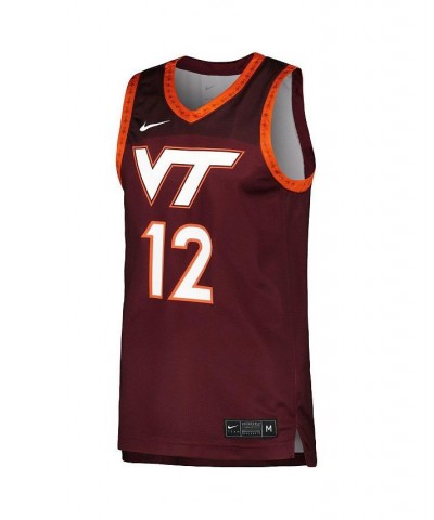 Men's Maroon Virginia Tech Hokies Replica Basketball Jersey $36.00 Jersey