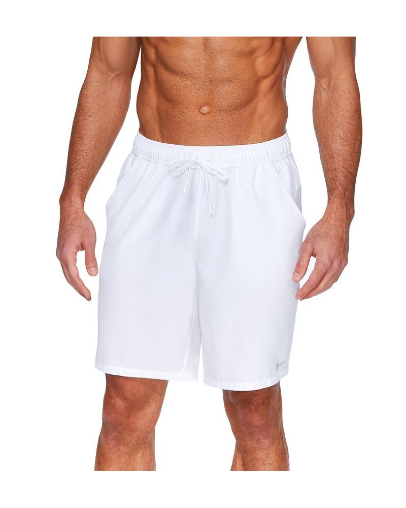 Men's 9" Athlete Volley Swim Shorts White $18.34 Swimsuits