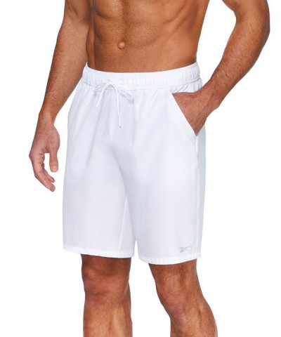 Men's 9" Athlete Volley Swim Shorts White $18.34 Swimsuits