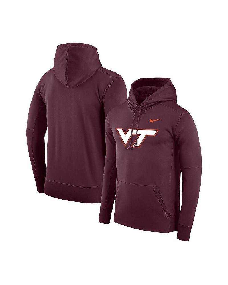 Men's Maroon Virginia Tech Hokies Performance Pullover Hoodie $39.60 Sweatshirt