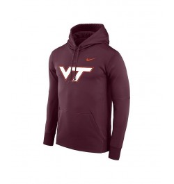 Men's Maroon Virginia Tech Hokies Performance Pullover Hoodie $39.60 Sweatshirt