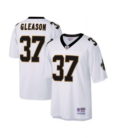 Men's Steve Gleason White New Orleans Saints Legacy Replica Jersey $68.00 Jersey