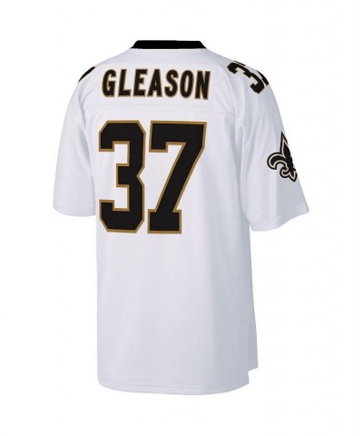 Men's Steve Gleason White New Orleans Saints Legacy Replica Jersey $68.00 Jersey