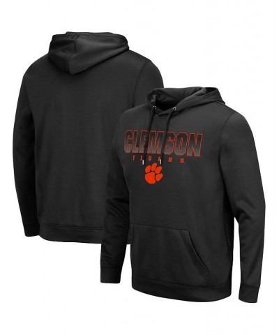 Men's Black Clemson Tigers Blackout 3.0 Pullover Hoodie $30.55 Sweatshirt