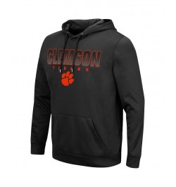 Men's Black Clemson Tigers Blackout 3.0 Pullover Hoodie $30.55 Sweatshirt