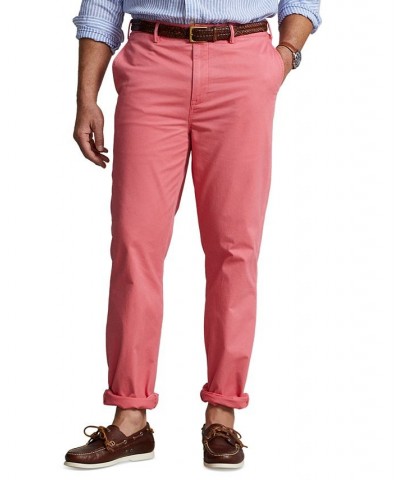 Men's Big & Tall Stretch Straight Fit Chino Red $38.75 Pants