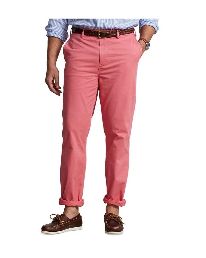 Men's Big & Tall Stretch Straight Fit Chino Red $38.75 Pants