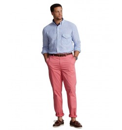 Men's Big & Tall Stretch Straight Fit Chino Red $38.75 Pants