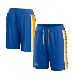 Men's Branded Royal Golden State Warriors Referee Iconic Mesh Shorts $21.50 Shorts