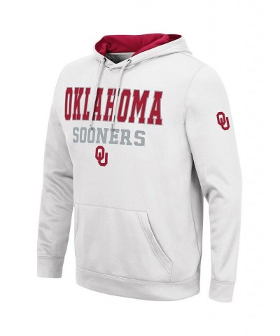 Men's White Oklahoma Sooners Sunrise Pullover Hoodie $31.85 Sweatshirt