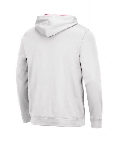 Men's White Oklahoma Sooners Sunrise Pullover Hoodie $31.85 Sweatshirt