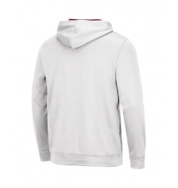 Men's White Oklahoma Sooners Sunrise Pullover Hoodie $31.85 Sweatshirt