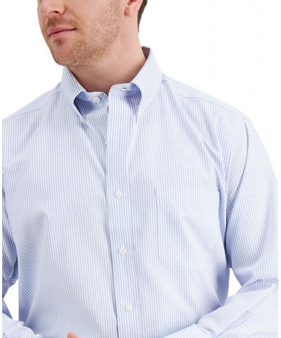 Men's Regular Fit Cotton University Stripe Dress Shirt Multi $21.20 Dress Shirts