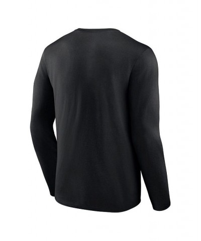 Men's Branded Black Oregon Ducks Double Time 2-Hit Long Sleeve T-shirt $24.74 T-Shirts