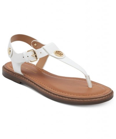 Women's Bennia Thong Sandals White $34.50 Shoes