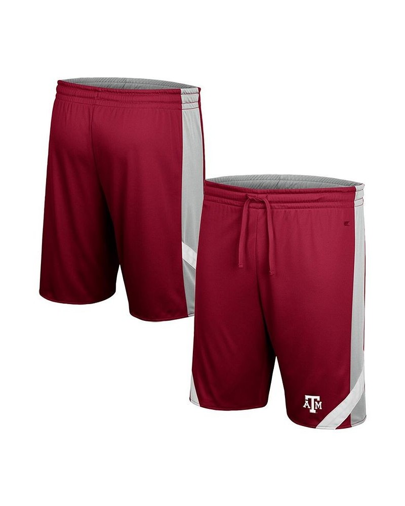 Men's Maroon and Gray Texas A&M Aggies Am I Wrong Reversible Shorts $27.49 Shorts