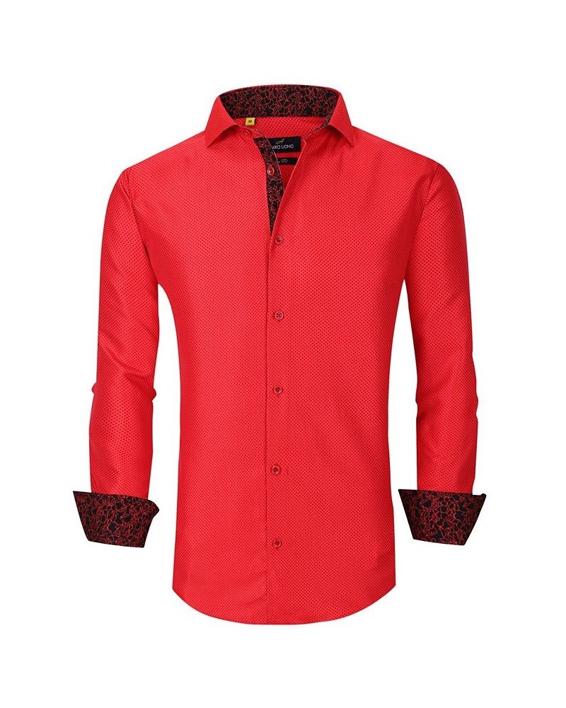 Men's Slim Fit Business Nautical Button Down Dress Shirt $14.35 Dress Shirts