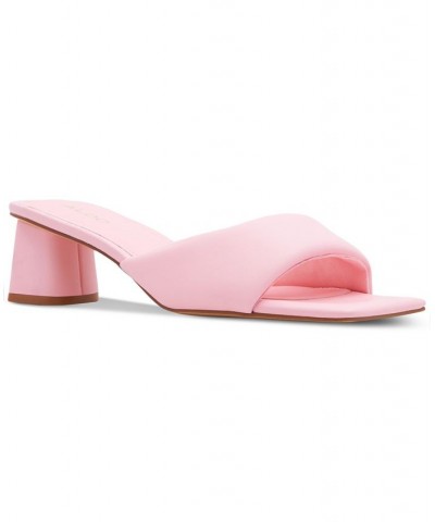 Women's Aneka Block-Heel Dress Sandals Pink $40.00 Shoes