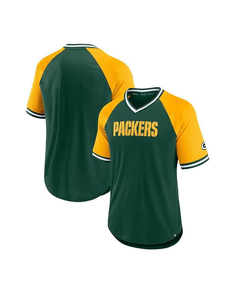 Men's Branded Green, Gold Green Bay Packers Second Wind Raglan T-shirt $28.80 T-Shirts