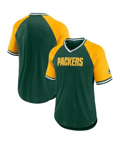 Men's Branded Green, Gold Green Bay Packers Second Wind Raglan T-shirt $28.80 T-Shirts