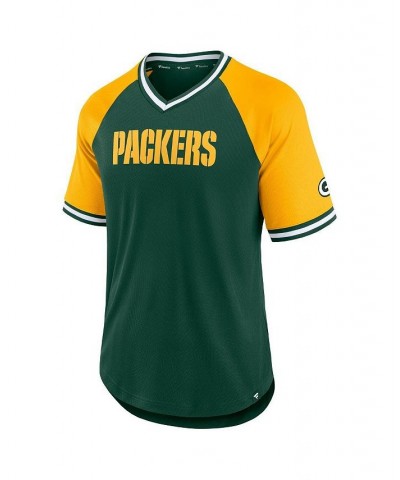 Men's Branded Green, Gold Green Bay Packers Second Wind Raglan T-shirt $28.80 T-Shirts