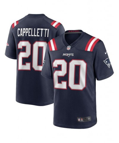 Men's Gino Cappelletti Navy New England Patriots Game Retired Player Jersey $47.60 Jersey