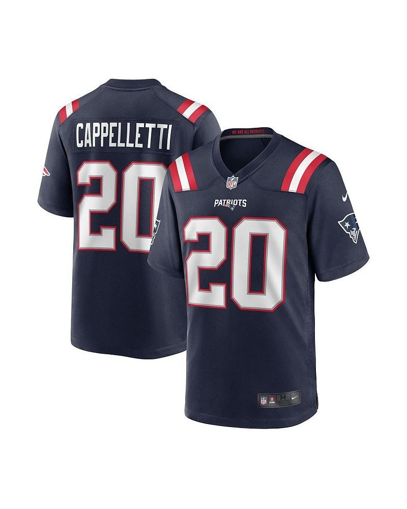 Men's Gino Cappelletti Navy New England Patriots Game Retired Player Jersey $47.60 Jersey